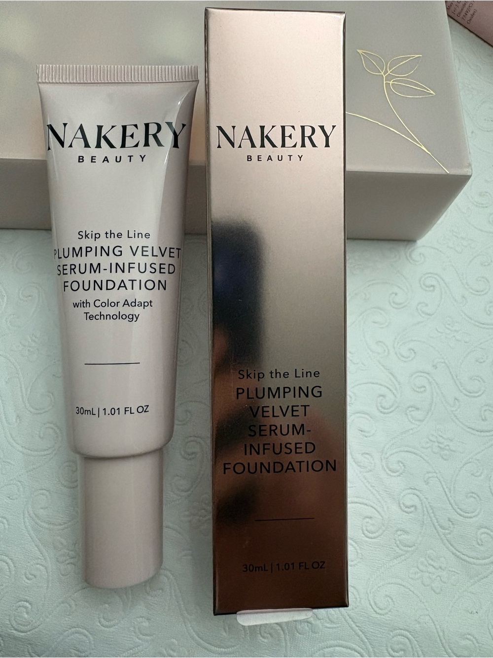 Nakery Beauty Plumping Velvet Serum-Infused Foundation - Light Beige